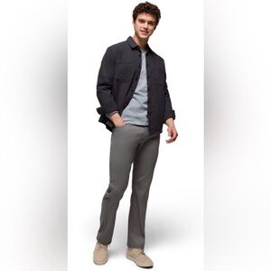 Prana Men’s Slim Fit Straight Leg Performance Pants Deep Charcoal Gray 40 x 32